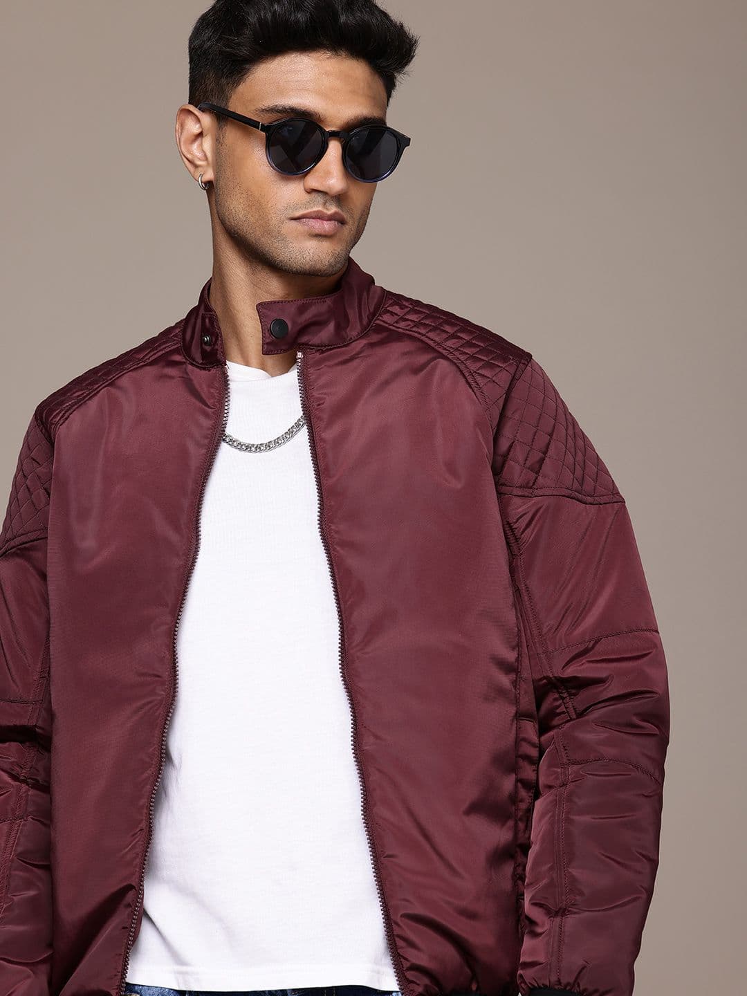 The Roadster Life Co. Band Collar Padded Jacket - view 1