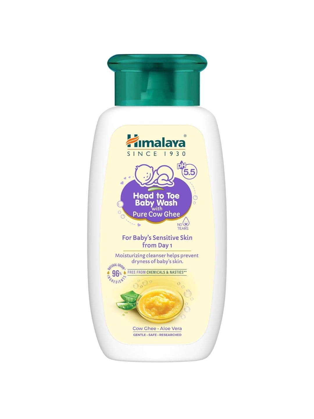 Himalaya Baby Head To Toe Wash With Pure Cow Ghee & Aloe Vera - 100ml - view 1