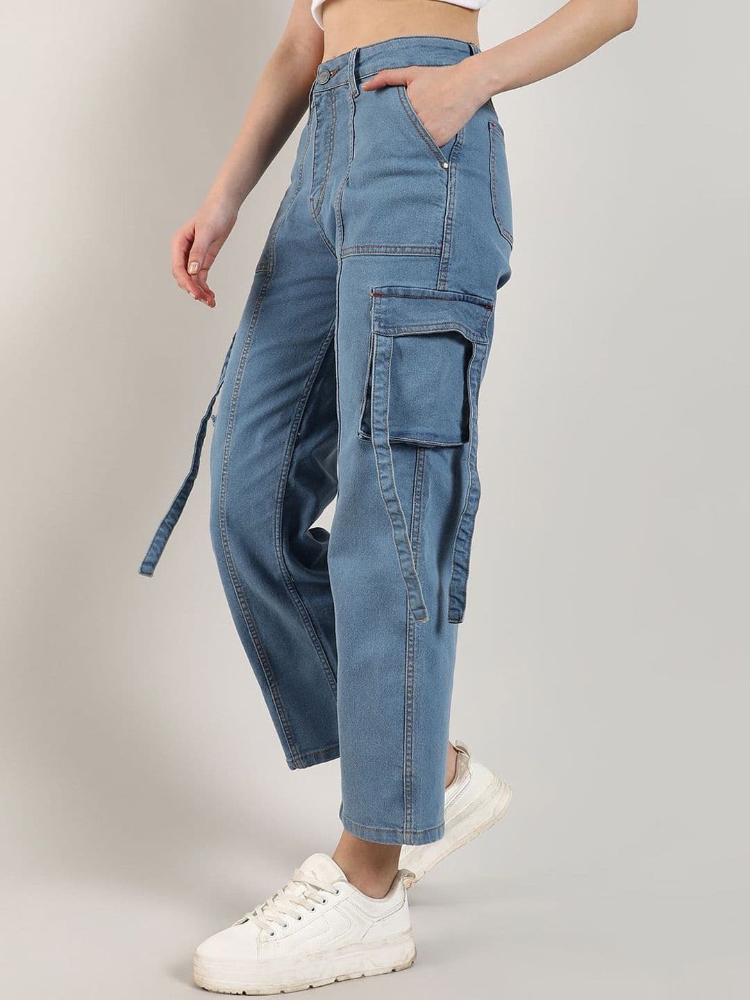 PINACOLADA Women Smart Clean Look Cotton Cargo Denim Jeans - view 1
