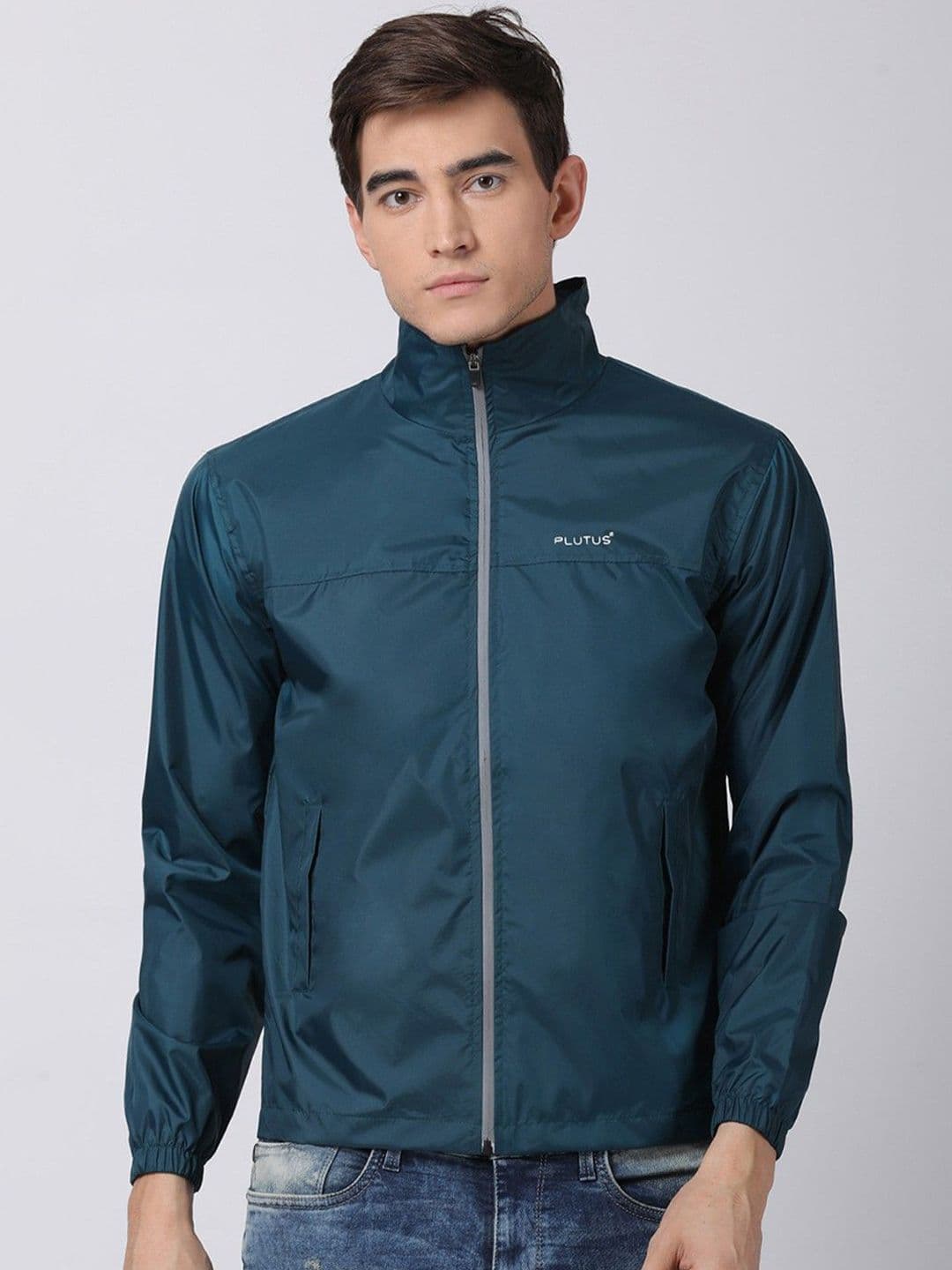 Plutus Mock Collar Windcheater Outdoor Sporty Jacket - view 1