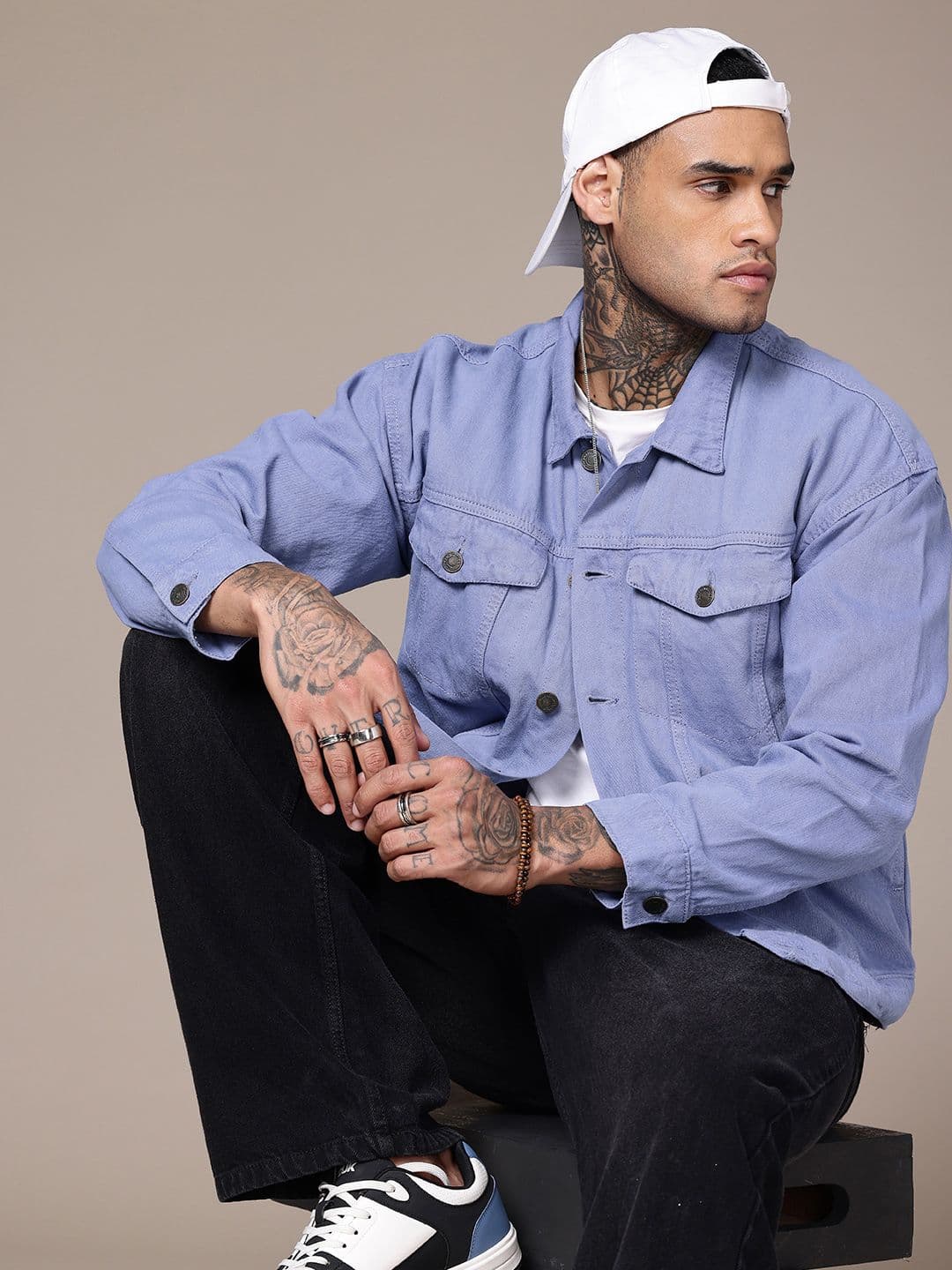 The Roadster Life Co. Pure Cotton Relaxed Fit Denim Jacket - view 1