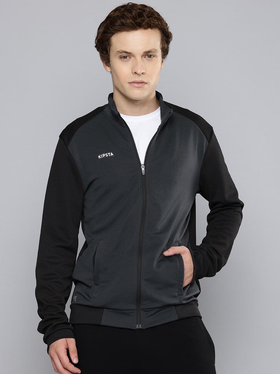 Decathlon KIPSTA - Men Black Essential Sport Tracksuit Jacket - view 1