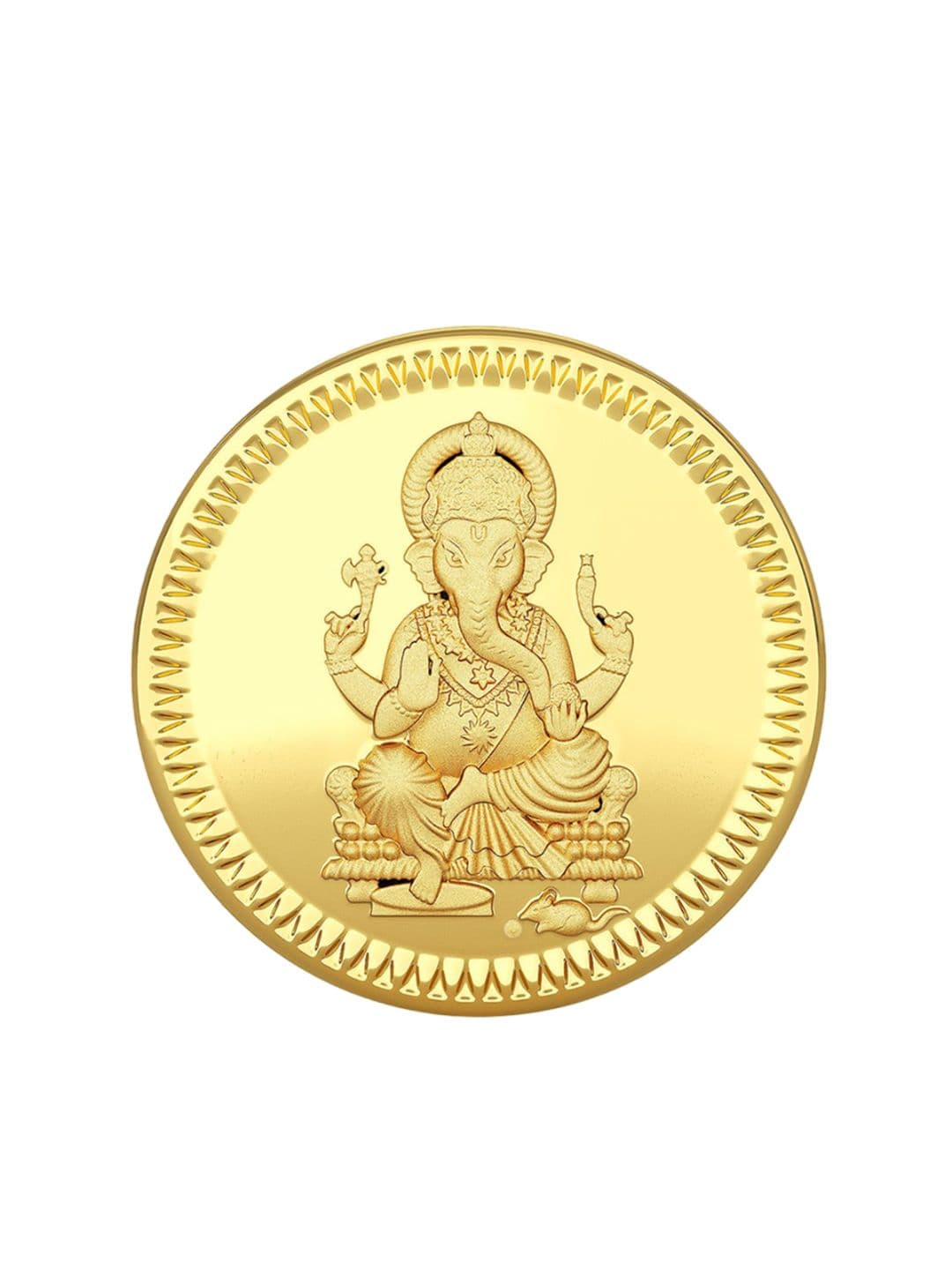 Joyalukkas Ganapathy Gold Coin 1 Gm - view 1