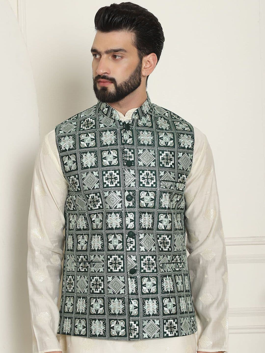 SOJANYA Premium Embroidered Nehru Jacket - view 1