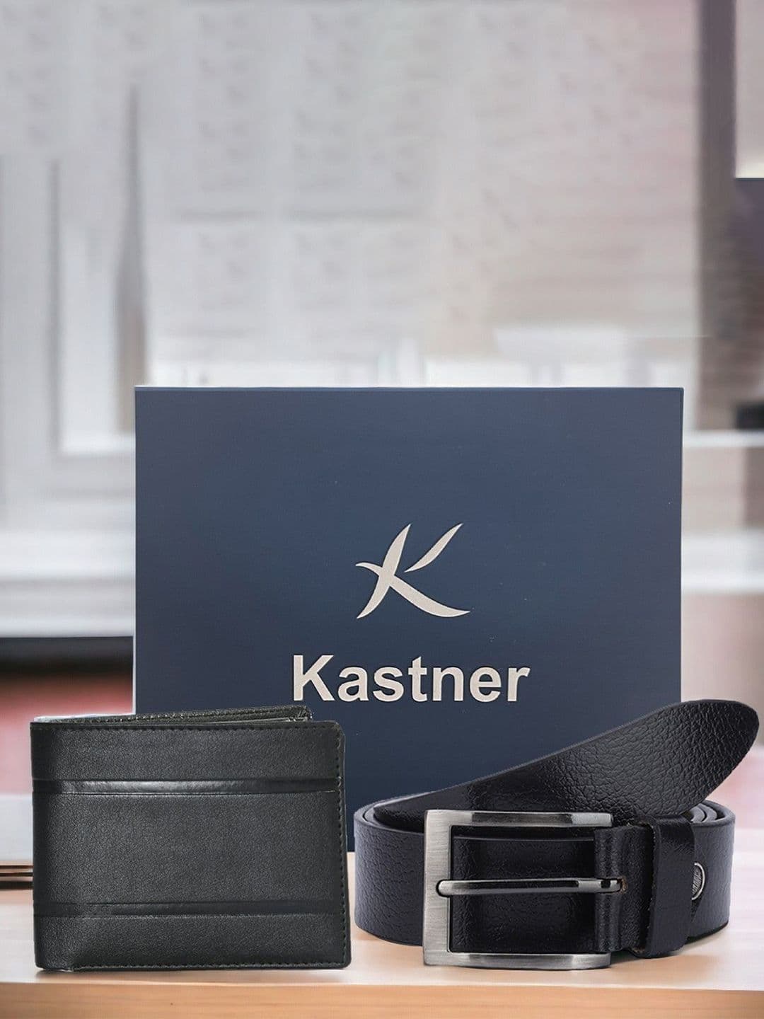 Kastner Men Leather Belt With Wallet Accessory Gift Set - view 1