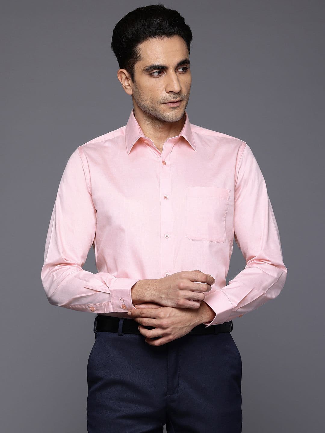 Raymond Slim Fit Pure Cotton Formal Shirt - view 1
