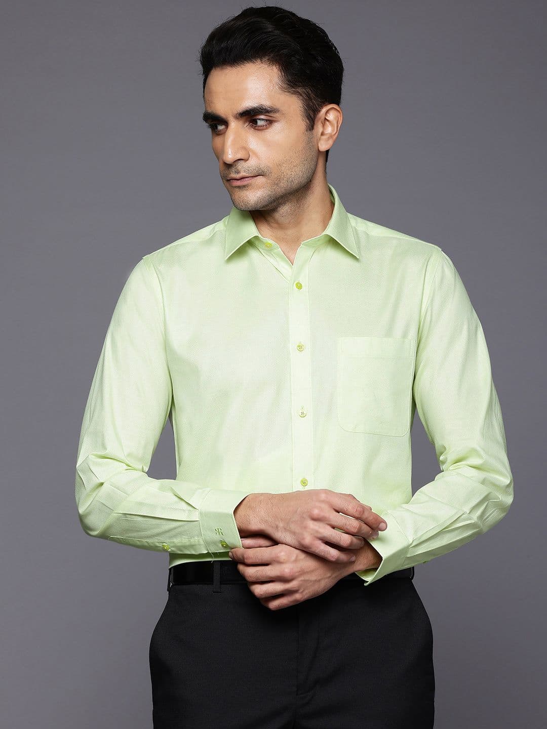 Raymond Slim Fit Pure Cotton Formal Shirt - view 1