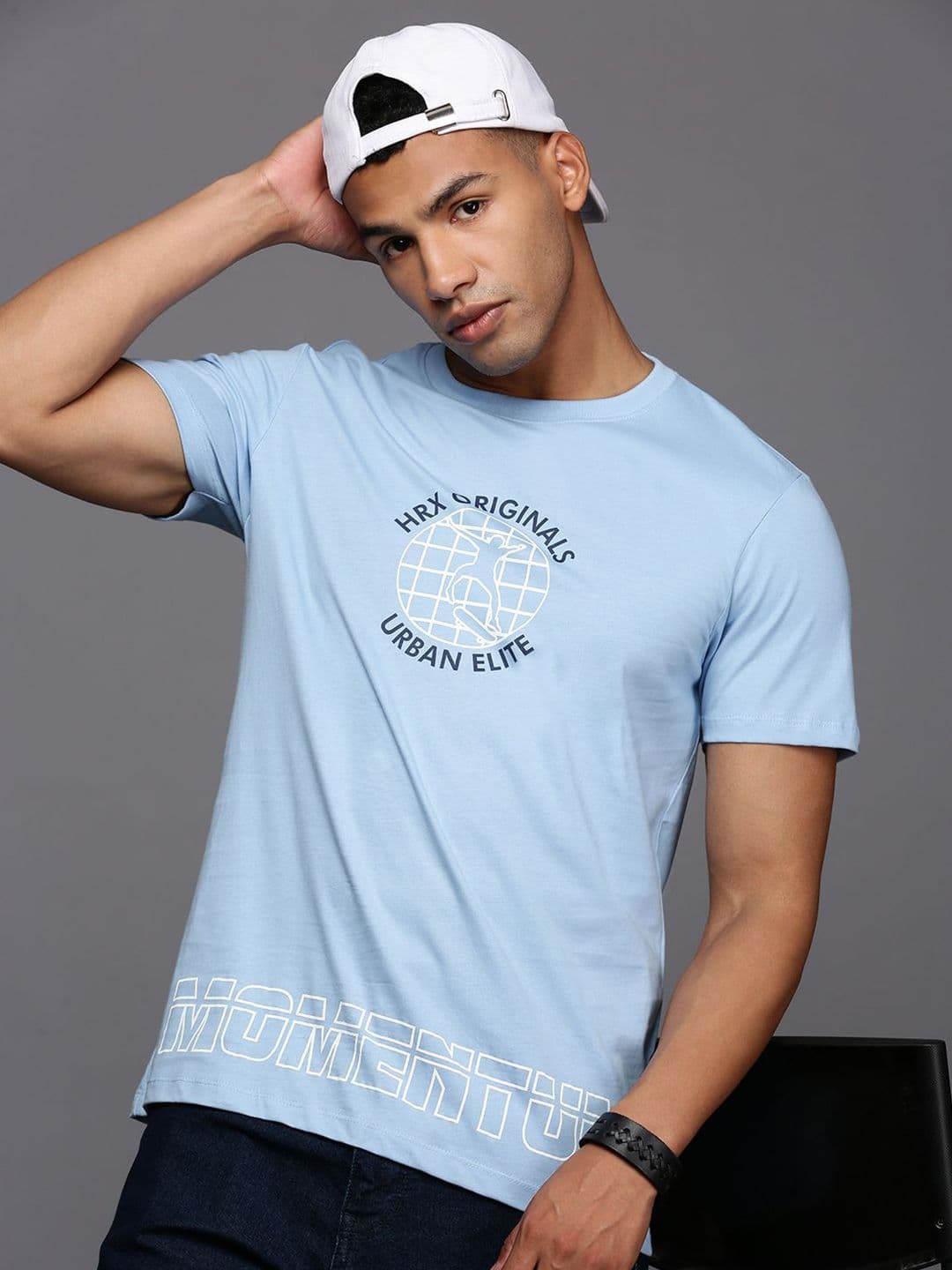 HRX by Hrithik Roshan Men Typography Printed Round Neck T-shirt - view 1