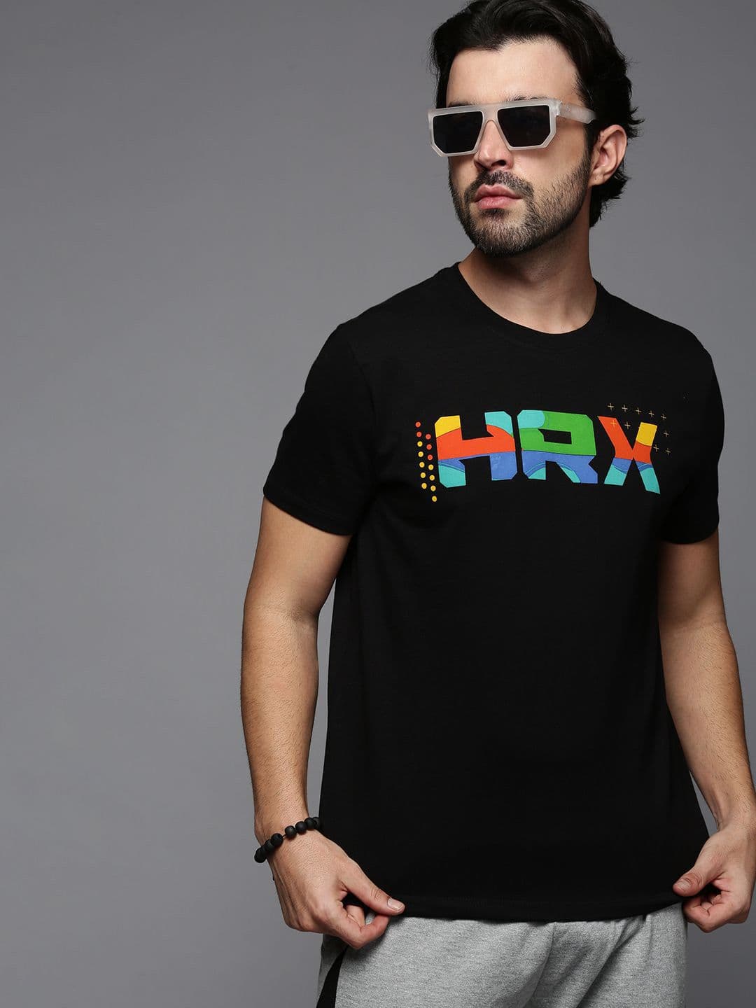 HRX by Hrithik Roshan Men Typography Printed Round Neck T-shirt - view 1
