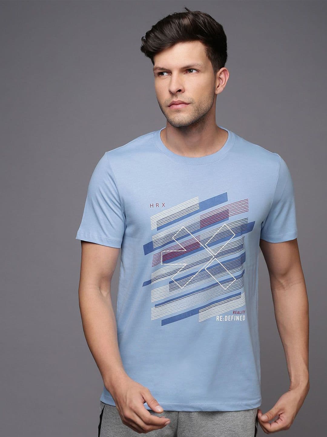 HRX by Hrithik Roshan Men Graphic Printed Round Neck T-shirt - view 1