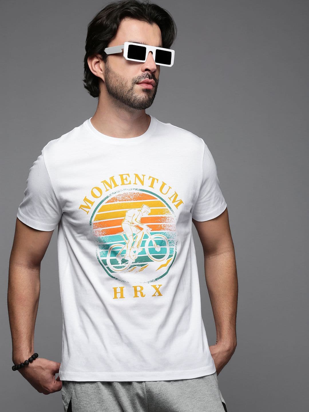 HRX by Hrithik Roshan Men Typography Printed Round Neck T-shirt - view 1