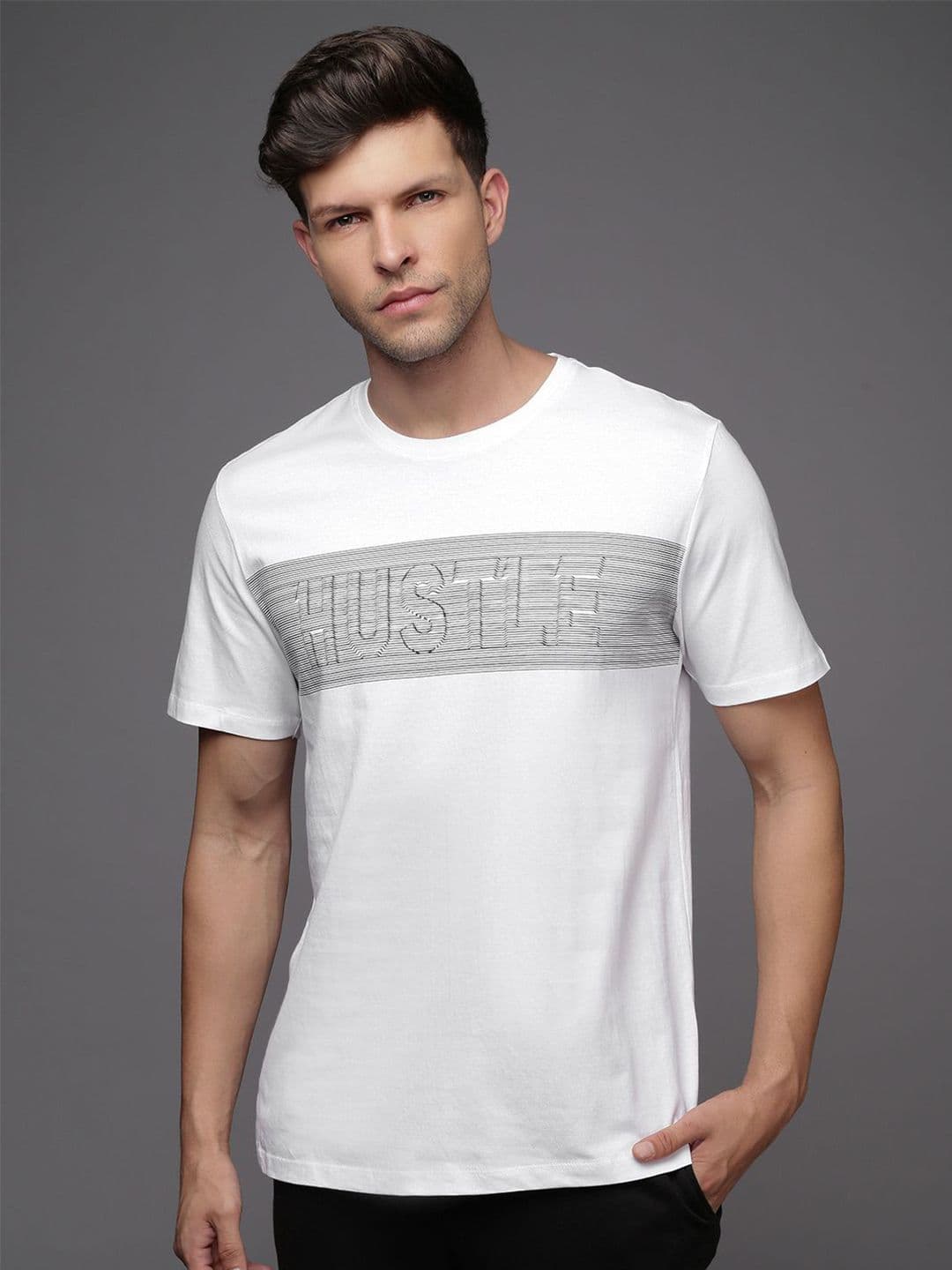 HRX by Hrithik Roshan Men Typography Printed Round Neck T-shirt - view 1