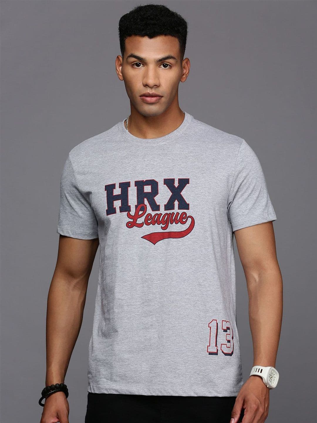HRX by Hrithik Roshan Men Typography Printed Round Neck T-shirt - view 1