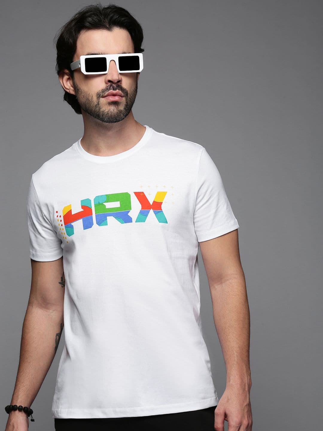 HRX by Hrithik Roshan Men Typography Printed Round Neck T-shirt - view 1
