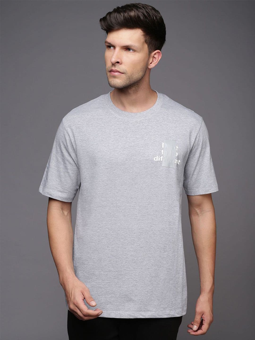 HRX by Hrithik Roshan Men Typography Printed Round Neck T-shirt - view 1