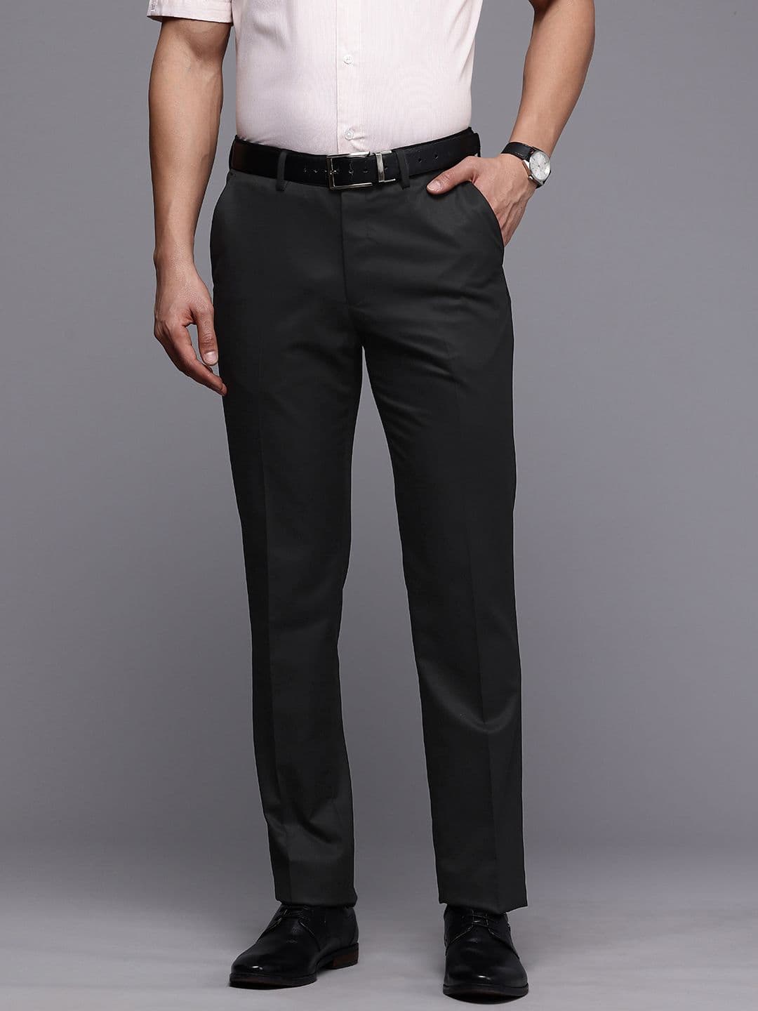 Louis Philippe Men Slim Fit Formal Trousers - view 1