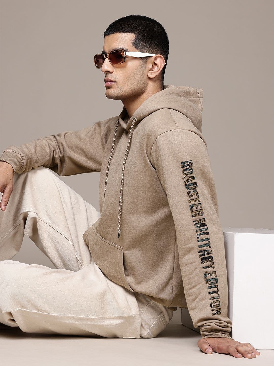 The Roadster Lifestyle Co. Brand Logo Print Hooded Sweatshirt - view 1