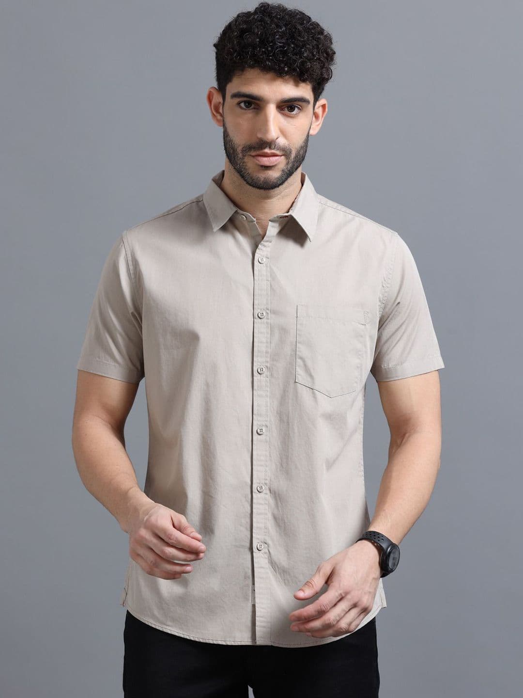 The Roadster Lifestyle Co Pure Cotton Half Sleeve Shirts - view 1