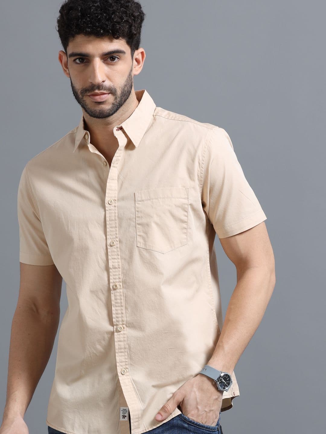 The Roadster Lifestyle Co Pure Cotton Half Sleeve Shirts - view 1
