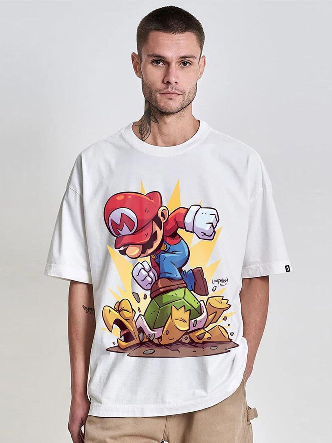 PRONK Men Graphic Mario Printed Round Neck T-shirt - view 1