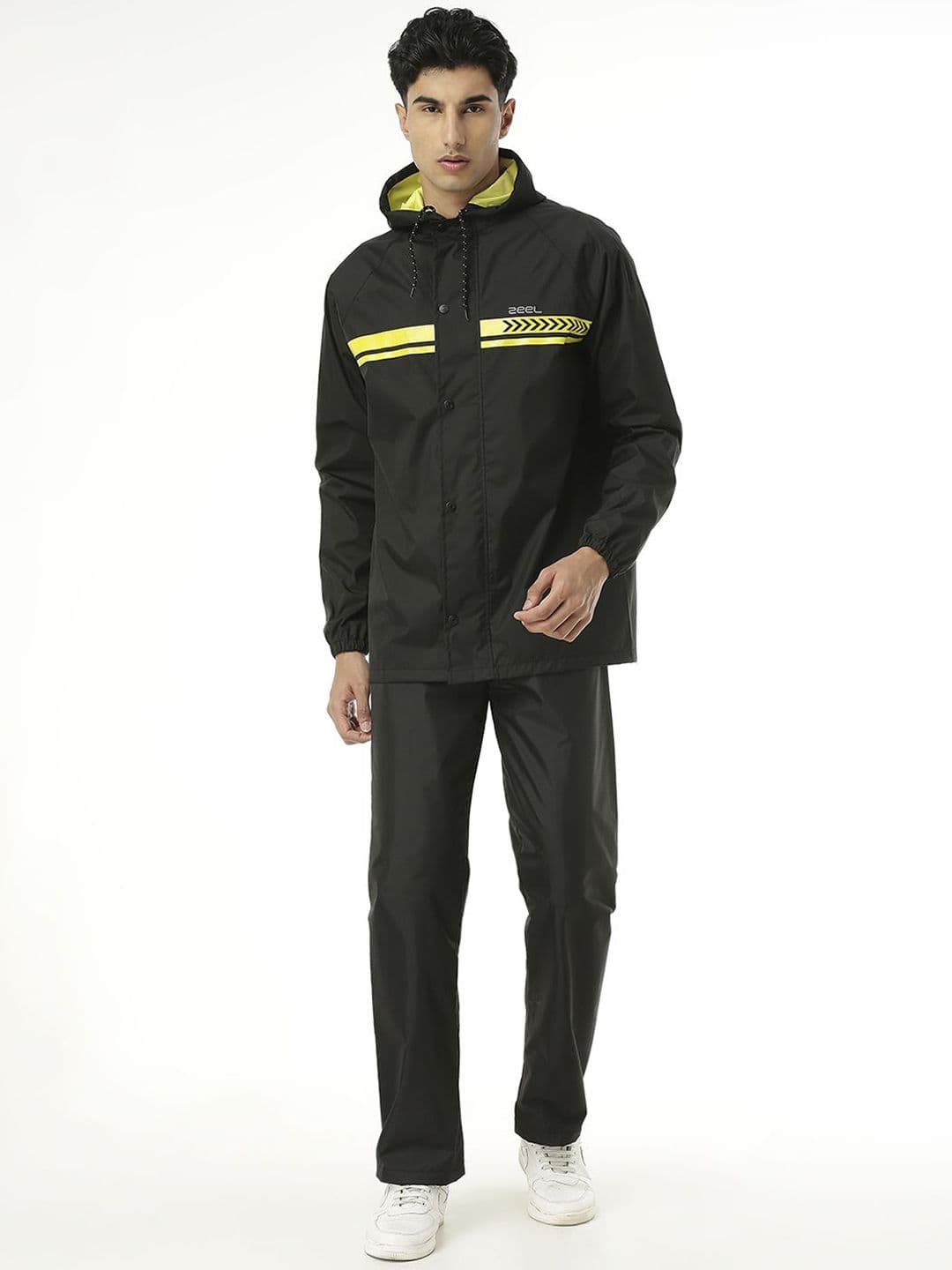 Zeel Hooded Long Sleeves Rain Jacket - view 1
