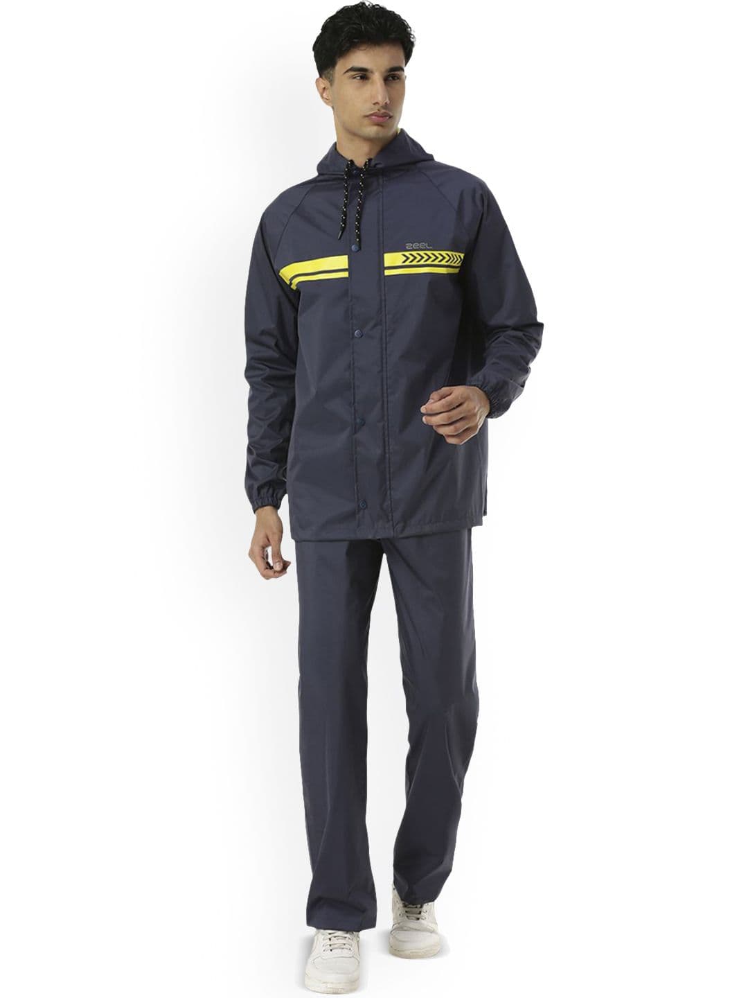 Zeel Striped Waterproof Rain Jacket - view 1