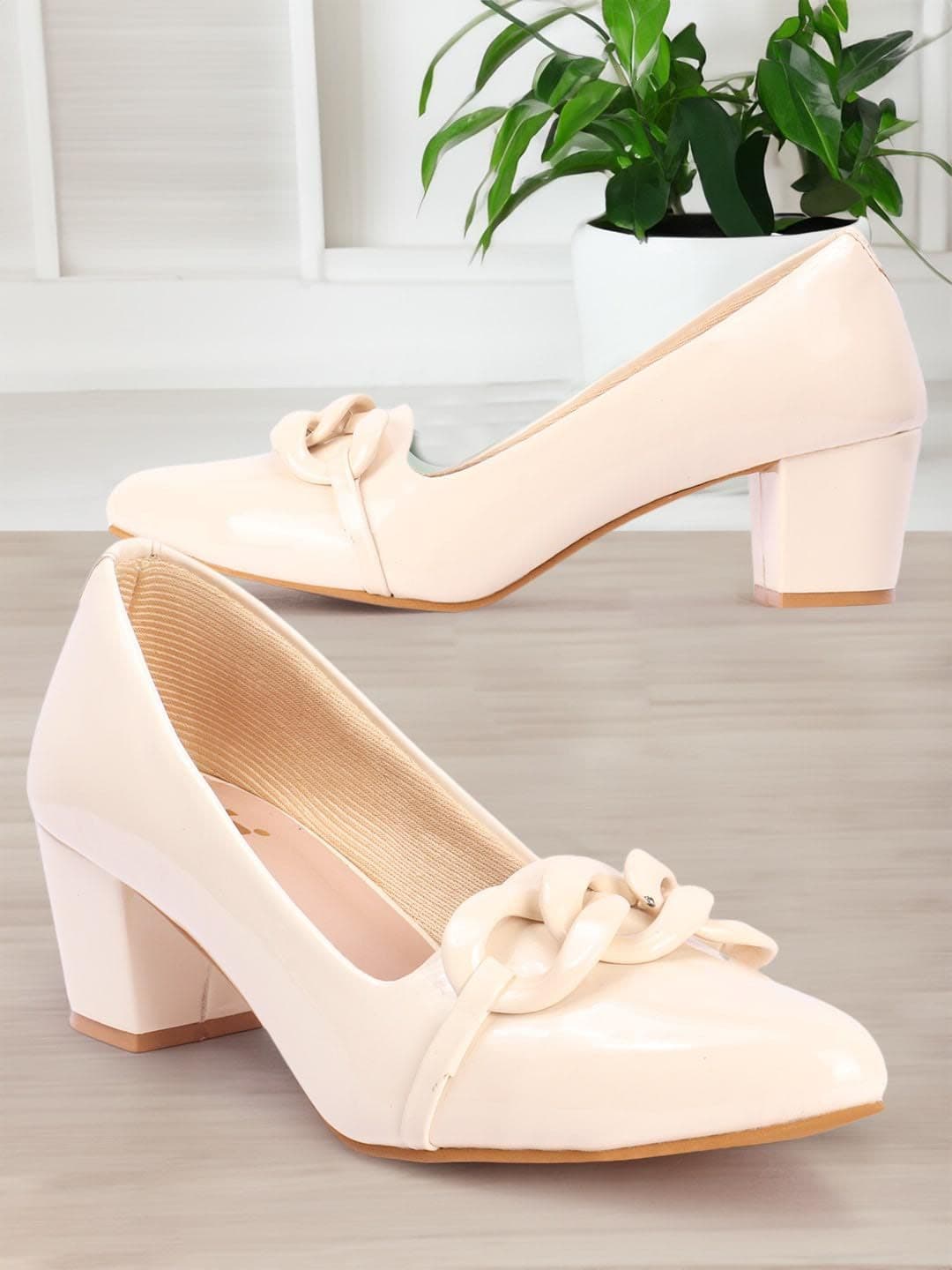 Colo Embellished Block Pumps - view 1