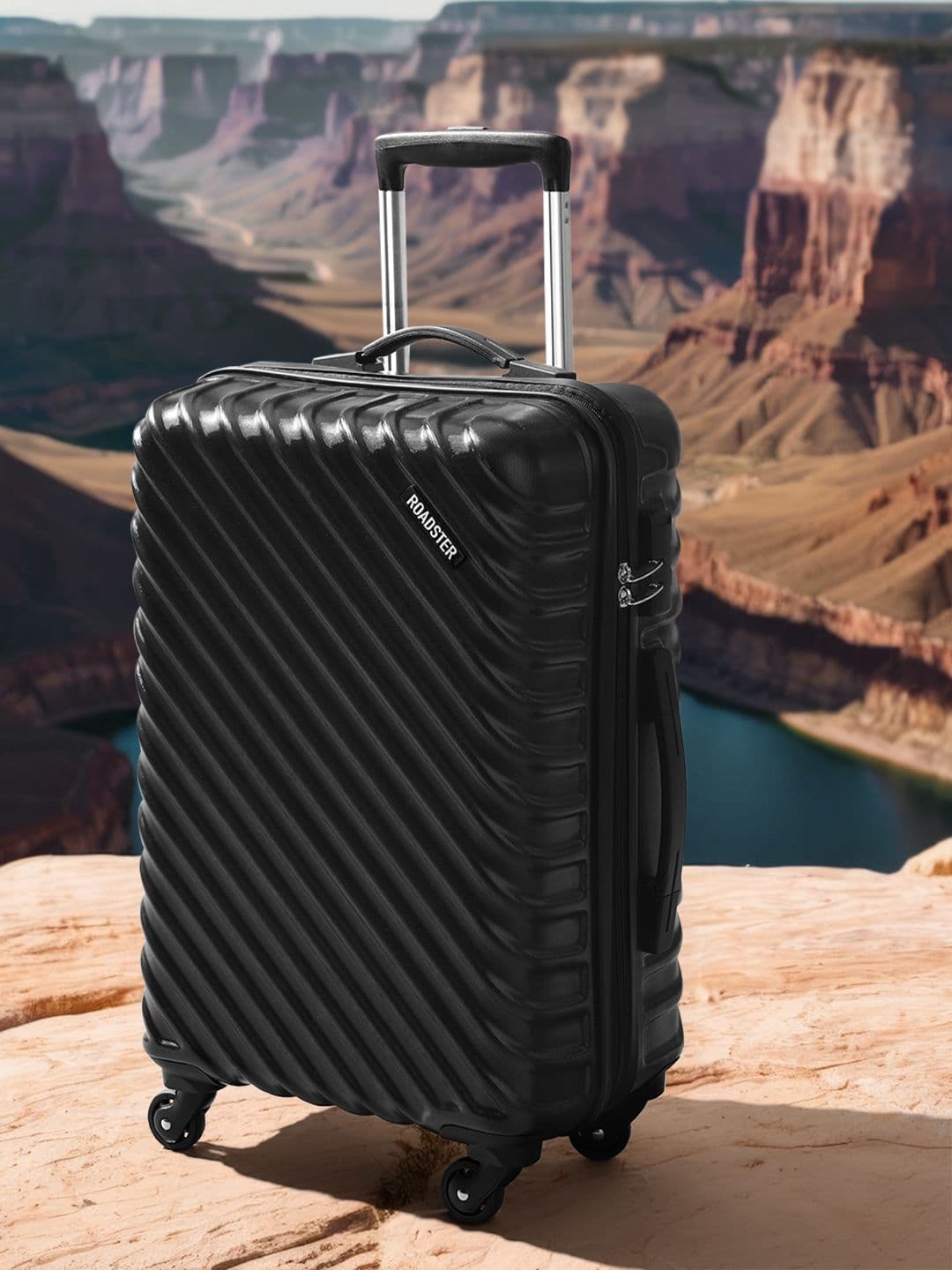 Roadster Textured Hard-Sided Medium Trolley Bag - view 1