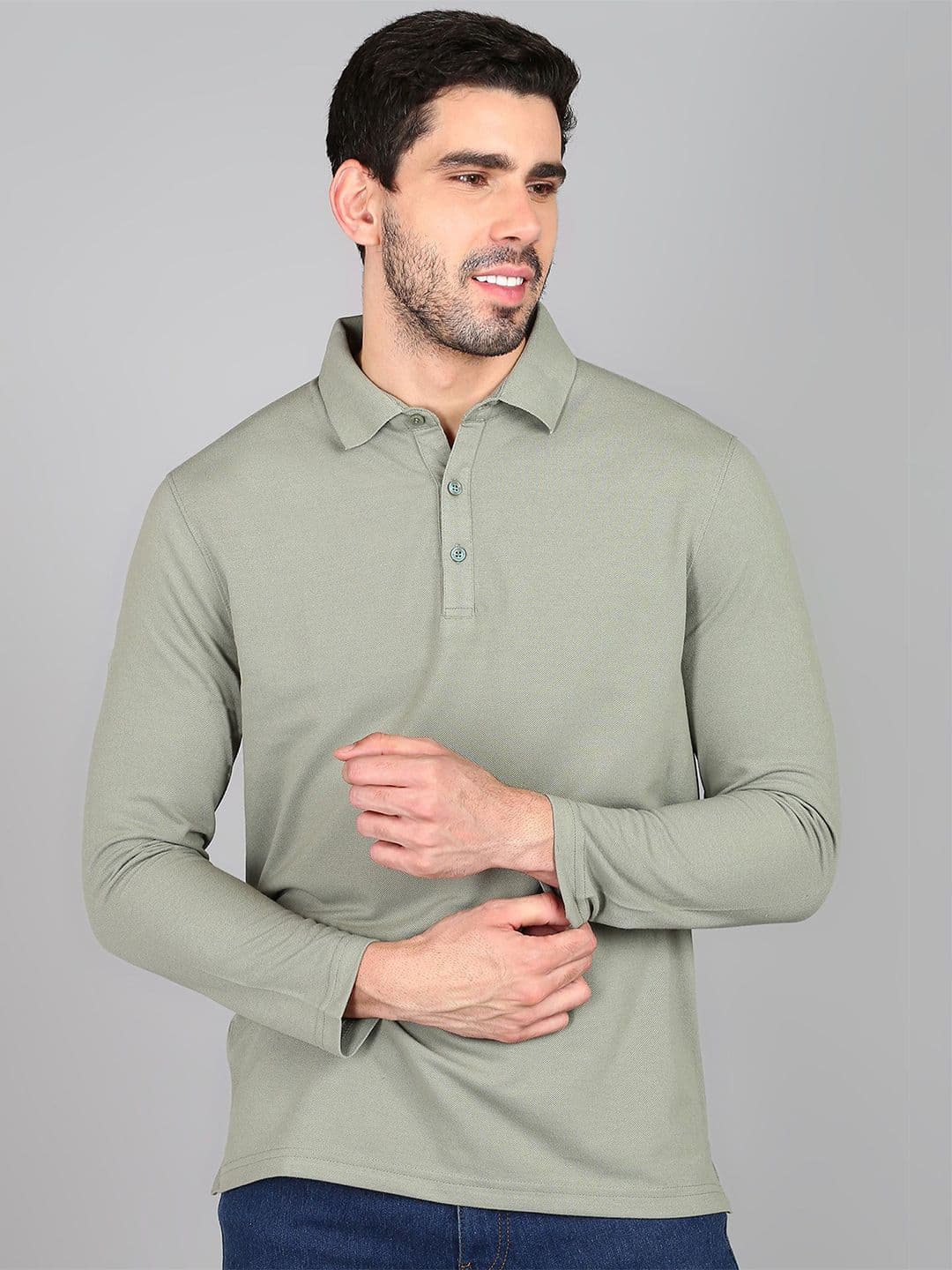 Alan Jones Men Polo Collar Pockets T-shirt - view 1