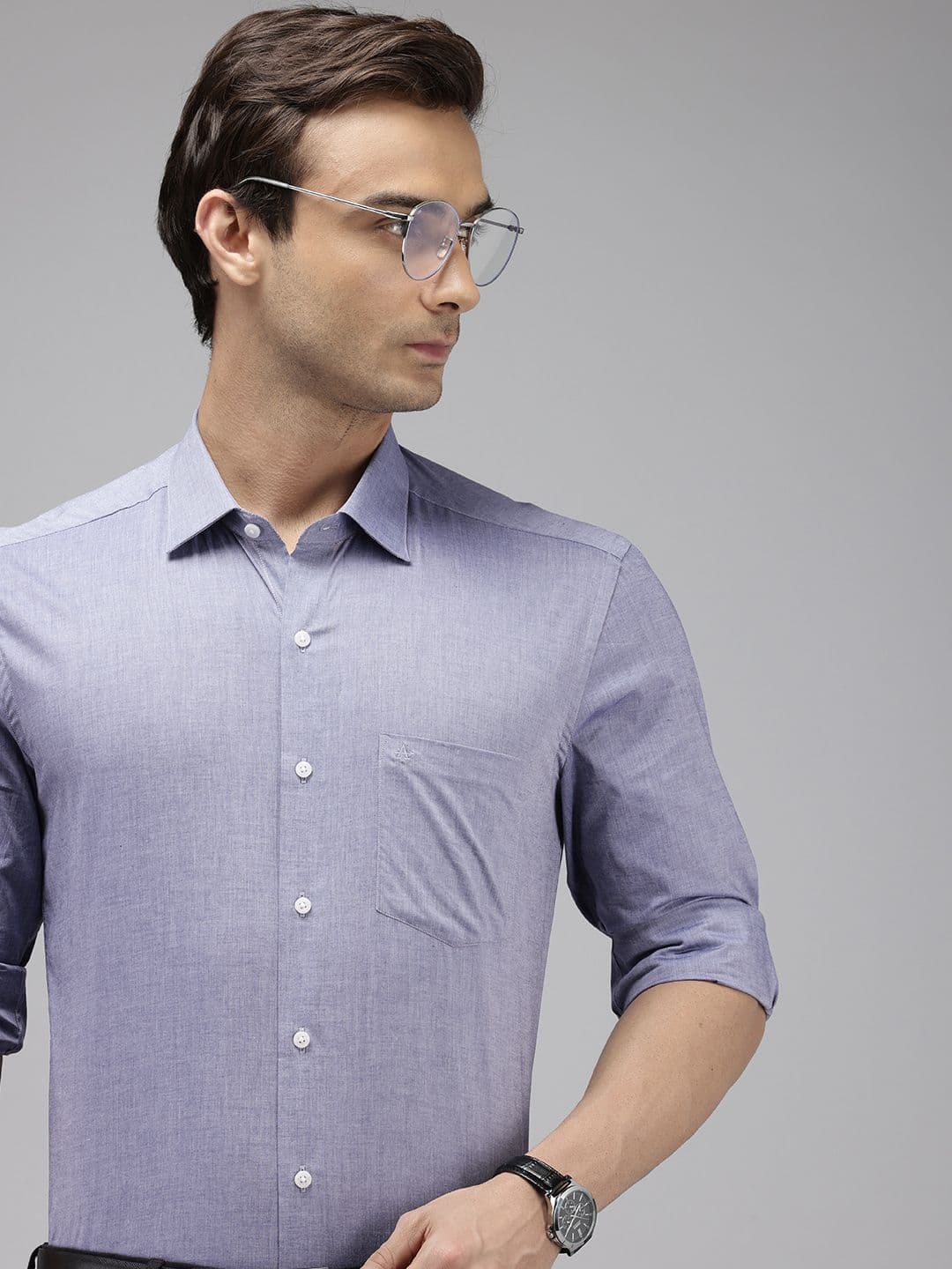 Arrow Manhattan Slim Fit Cutaway Collar Pure Cotton Formal Shirt - view 1