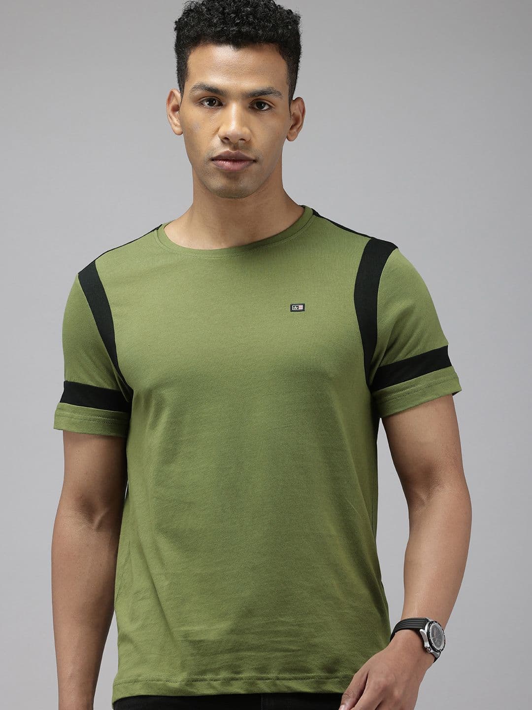 Arrow Sport Round Neck Pure Cotton T-shirt - view 1