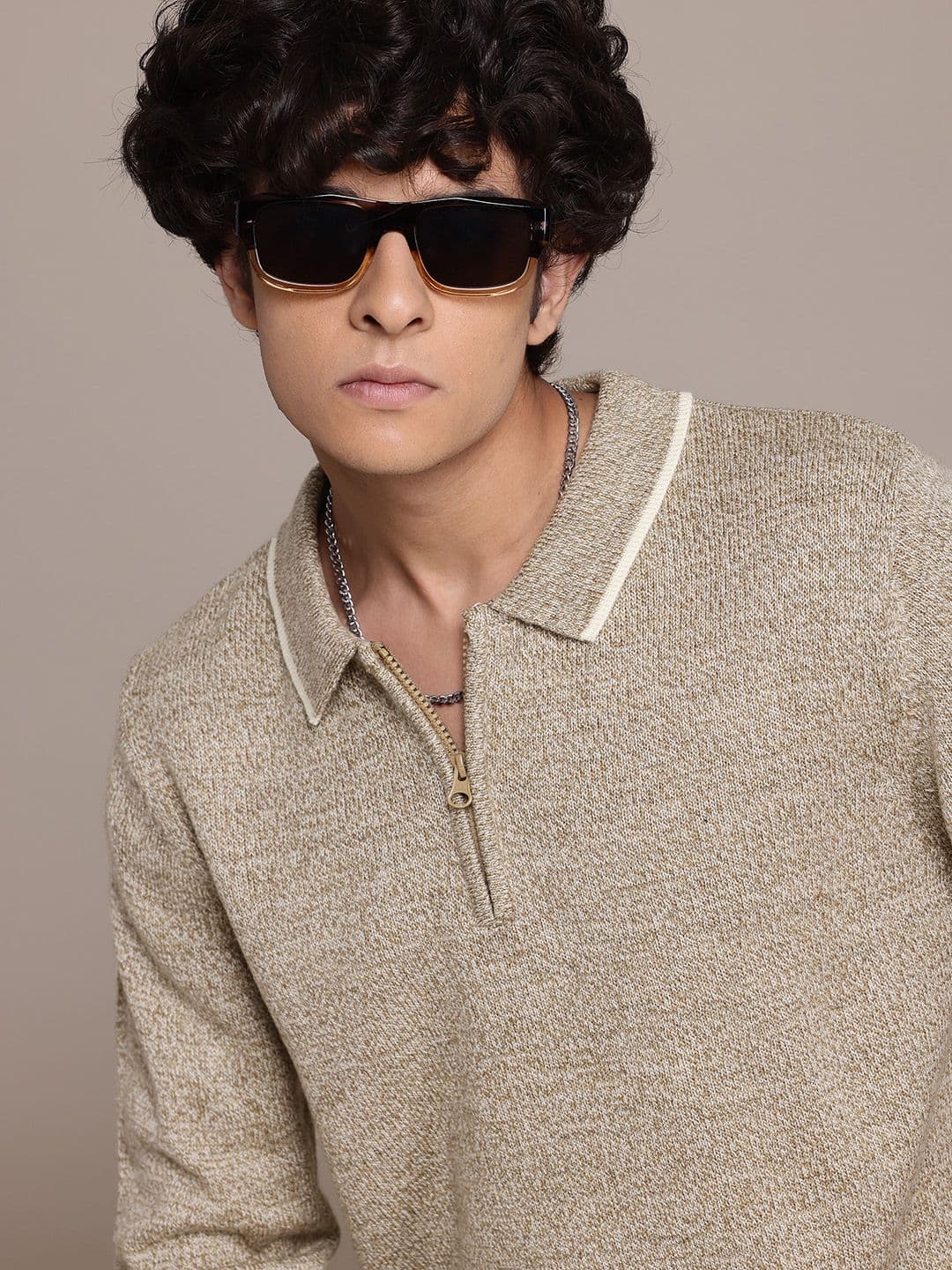 The Roadster Lifestyle Co. Long Sleeves Acrylic Sweater - view 1