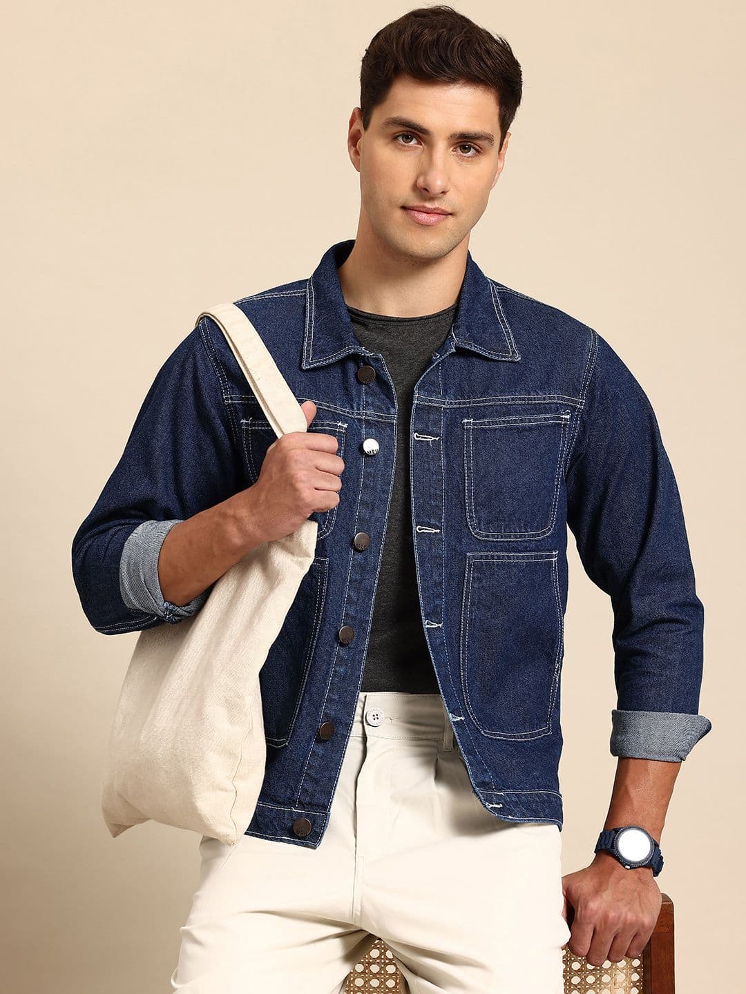 Mast & Harbour Regular Pure Cotton Denim Jacket - view 1