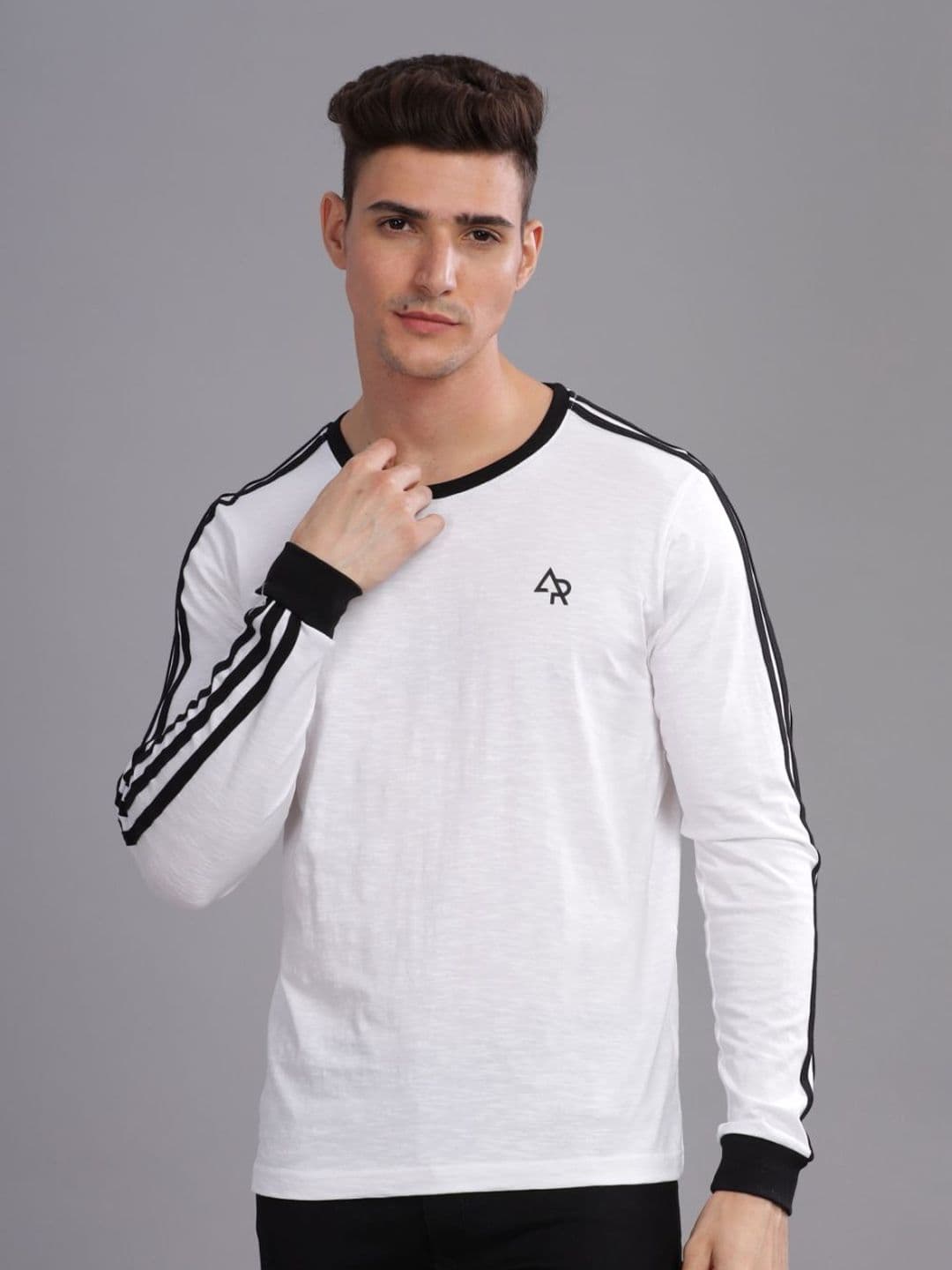 ADRO Men Solid Round Neck T-shirt - view 1