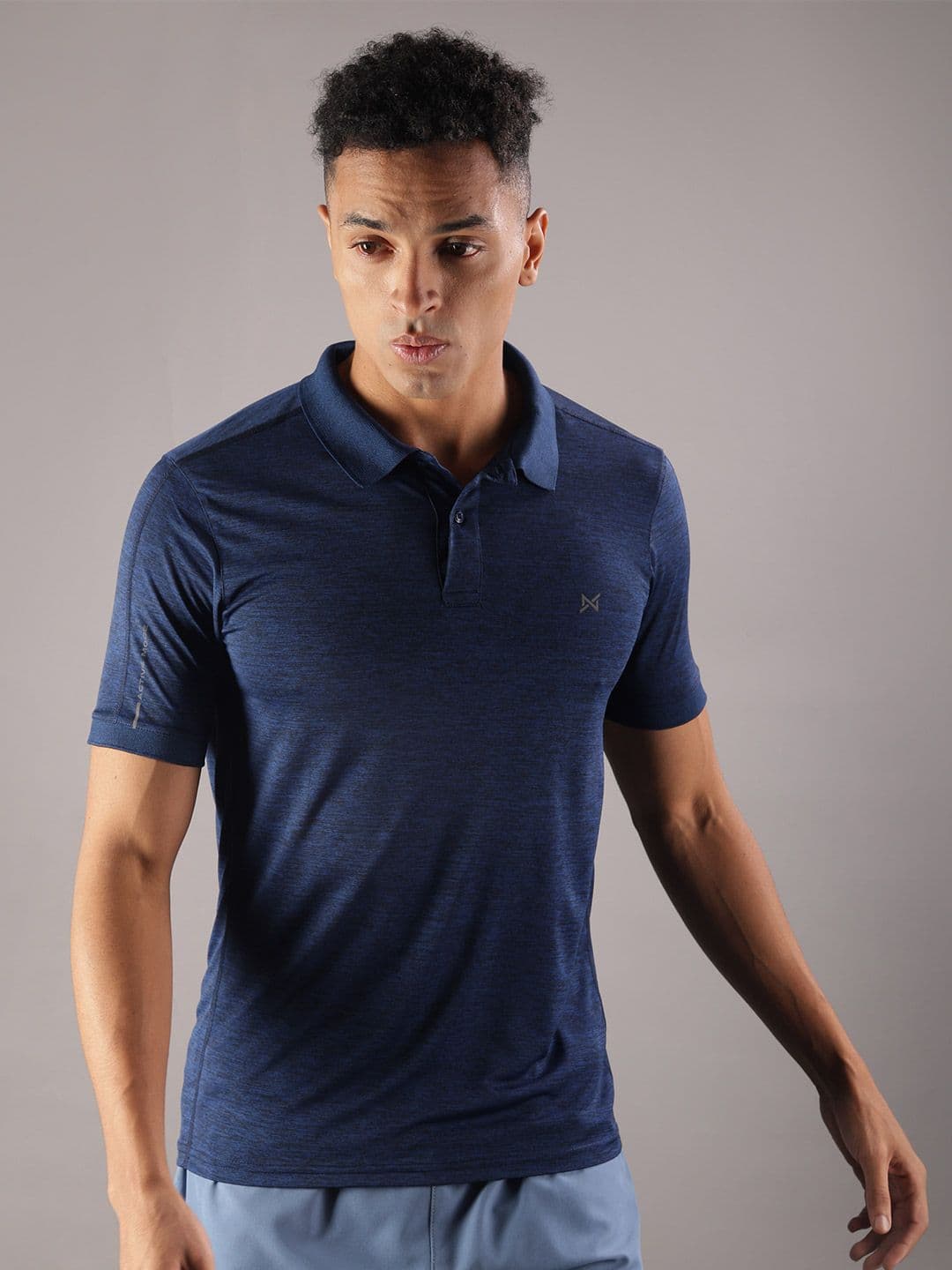 Force NXT Men Microfiber Anti Viral Anti Odour Cool Collared Polo Sports Solid T-Shirt - view 1