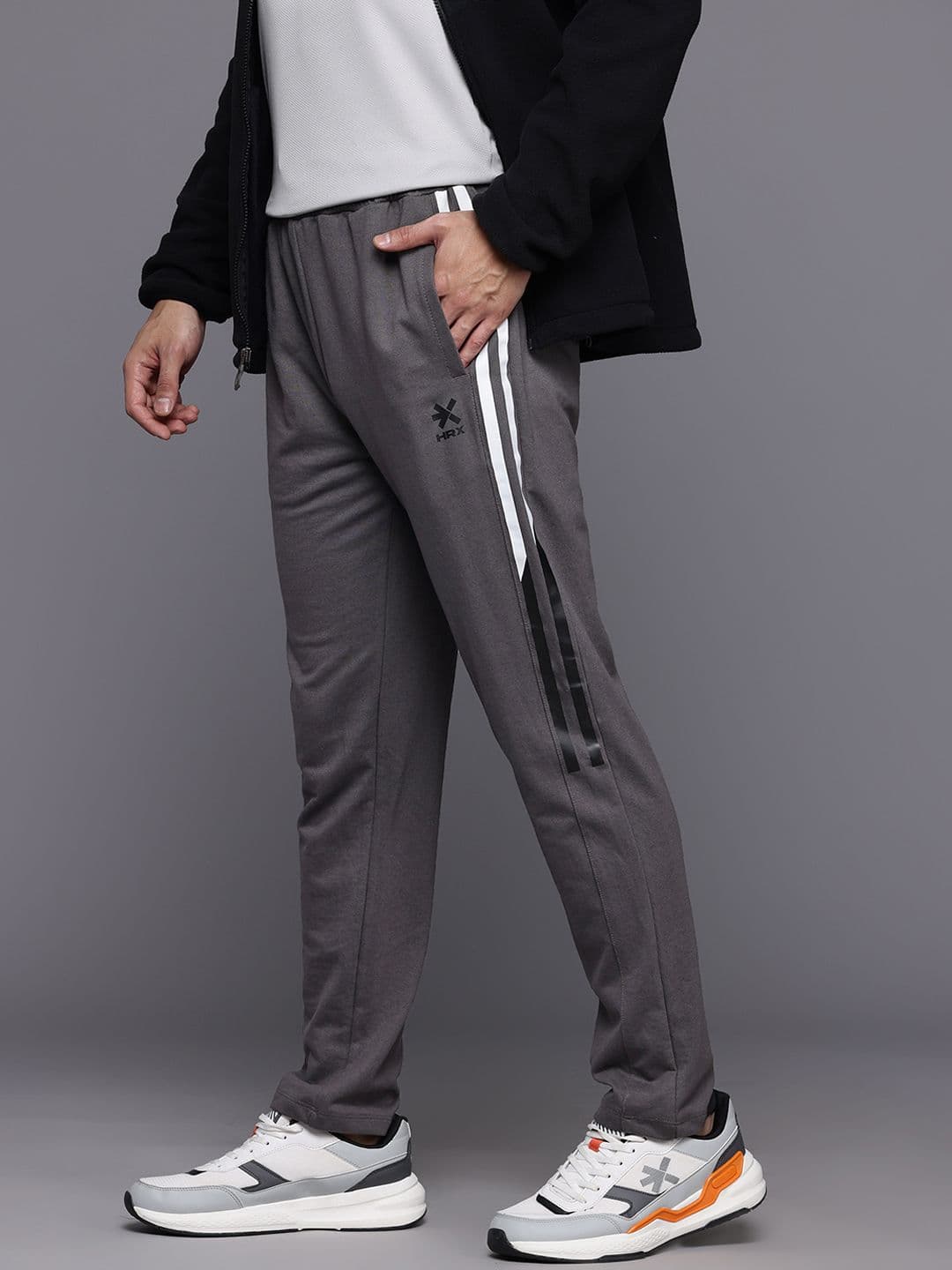 HRX by Hrithik Roshan Men Side Striped Lifestyle Track pants - view 1