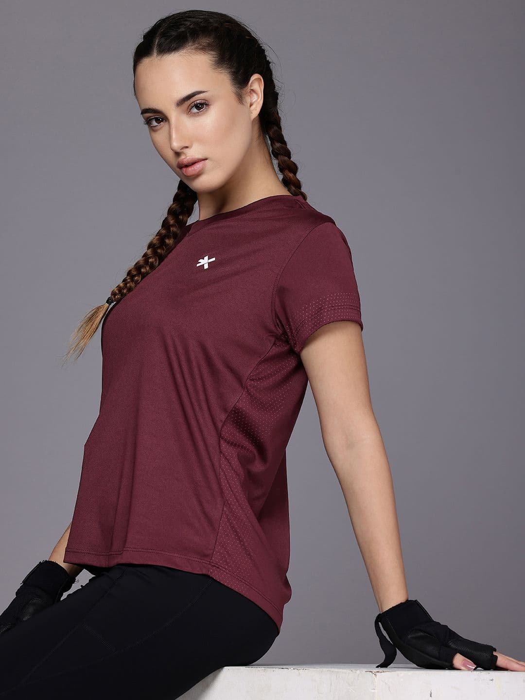 HRX by Hrithik Roshan Printed Antimicrobial Rapid-Dry Training T-shirt - view 1