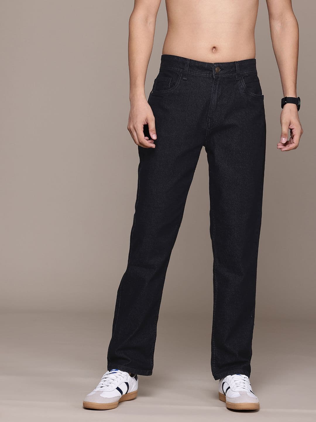 The Roadster Lifestyle Co. Men Regular Fit Mid Rise Stretchable Jeans - view 1