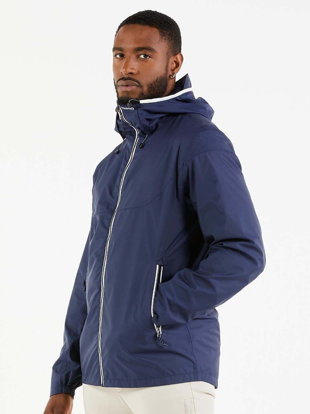 Decathlon Men Navy Blue 100 Waterproof Sailing Jacket - view 1