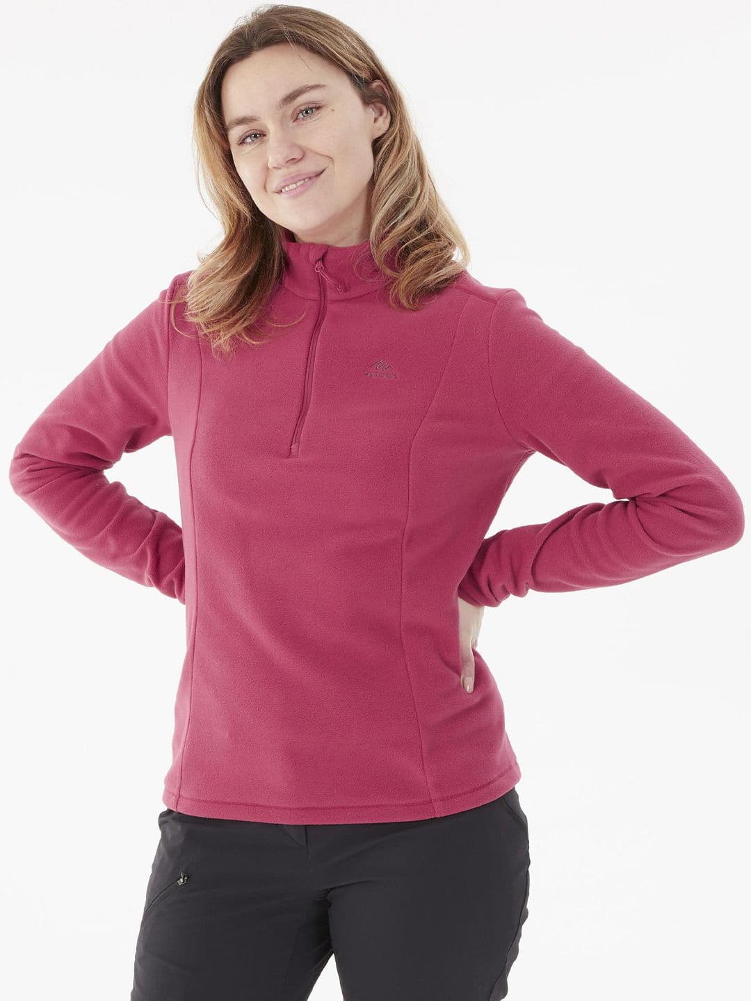 Decathlon Quechua - Women Pink MH 100 Breathable Mountain Hiking Jacket - view 1