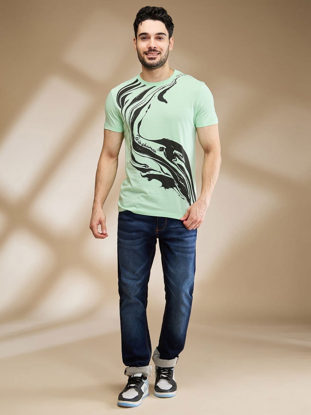 Being Human Men Printed Raw Edge T-shirt - view 1