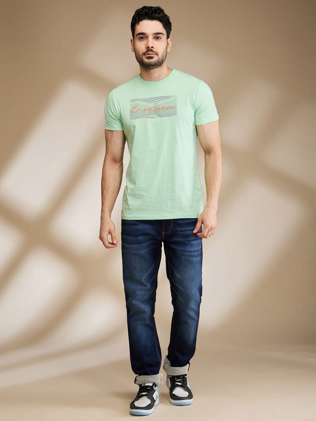Being Human Men Typography Printed Pockets T-shirt - view 1