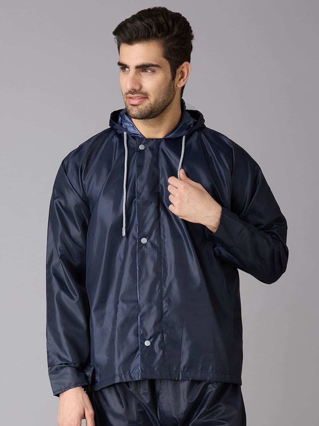 Style Quotient Men Hooded Rain Jacket - view 1