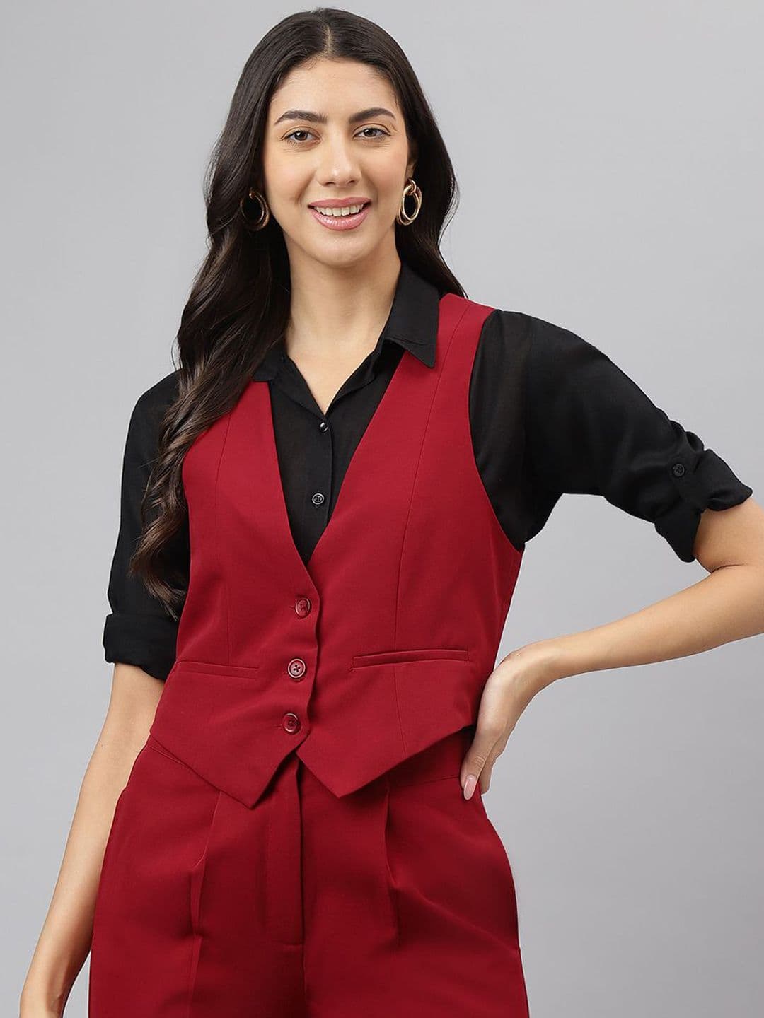 Latin Quarters V-Neck Sleeveless Waistcoat - view 1