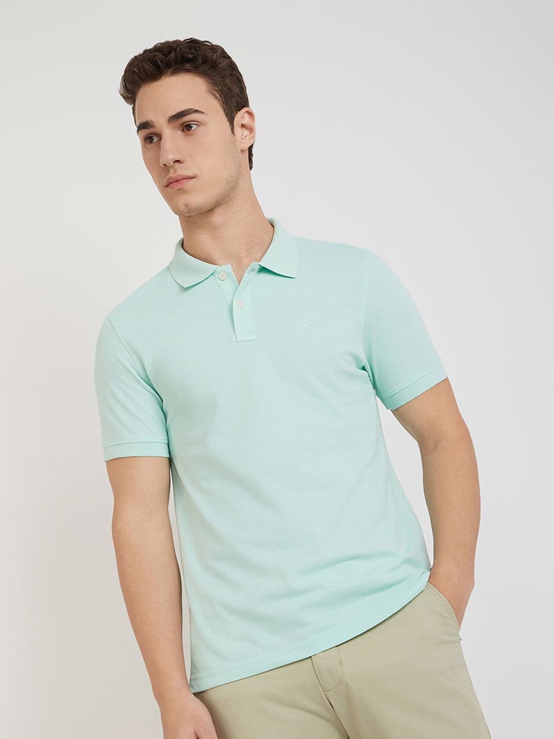 Parx Men Polo Collar Solid T-shirt - view 1