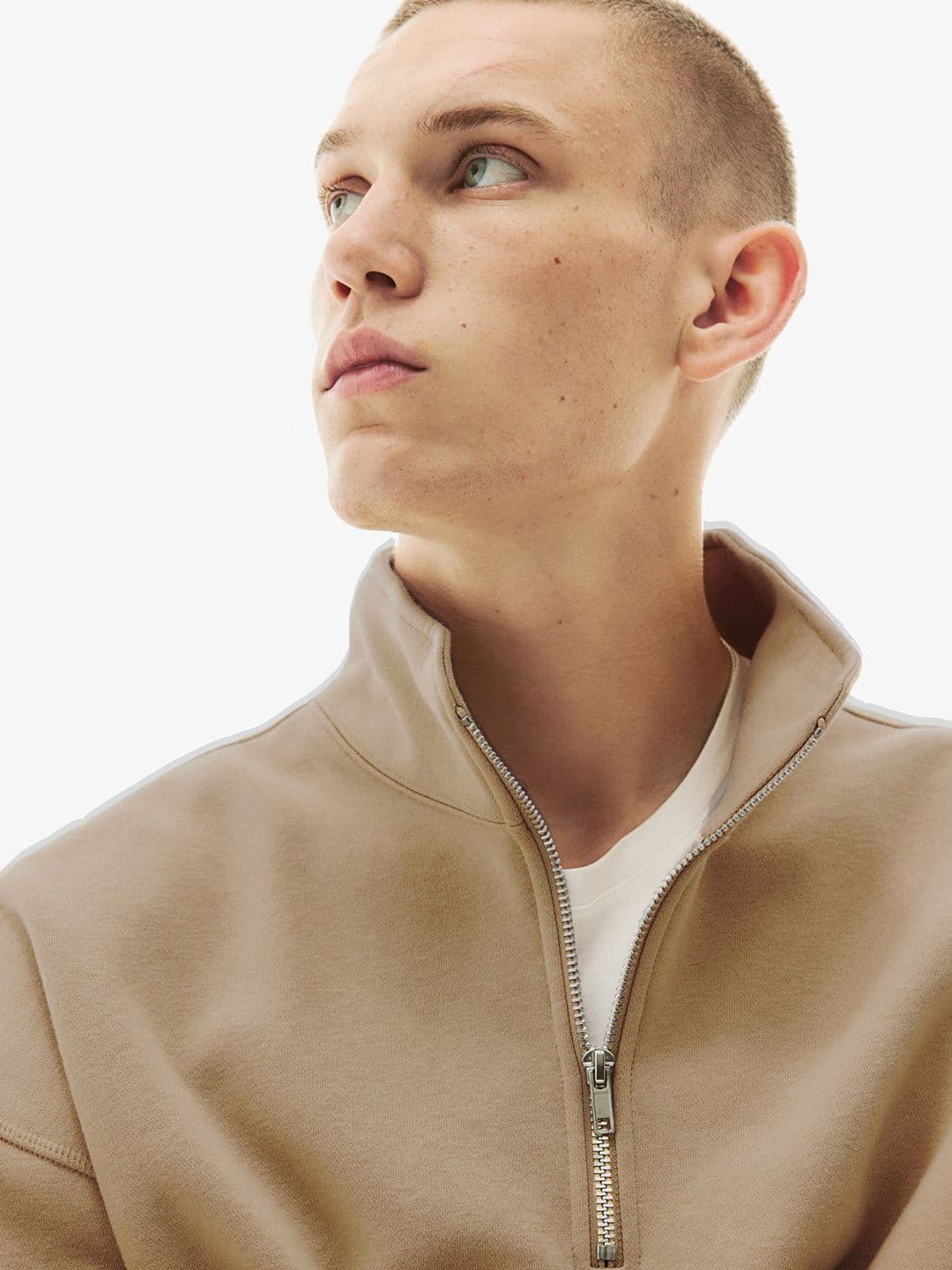 MISCHIEF MONKEY Men Solid Mock Collar Sweatshirt - view 1