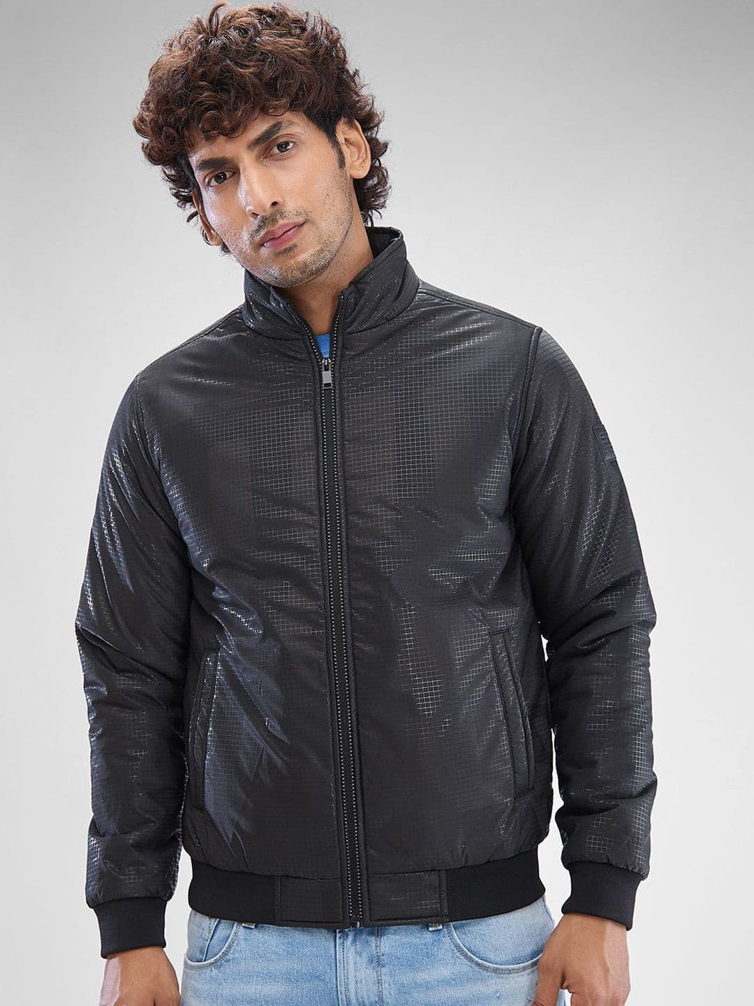 SPYKAR Men Full Sleeve Regular Fit Bomber Jacket - view 1