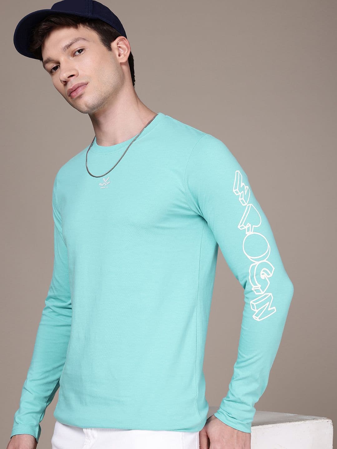 WROGN Long Sleeves Pure Cotton T-shirt - view 1