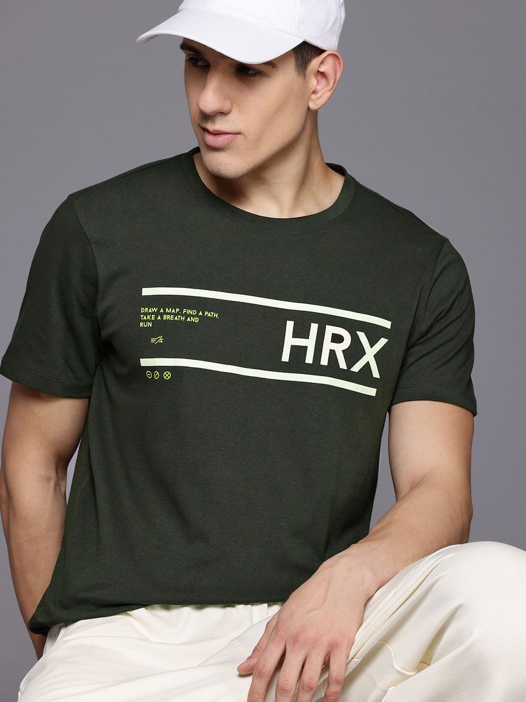 HRX by Hrithik Roshan Men Brand Logo Printed T-shirt - view 1