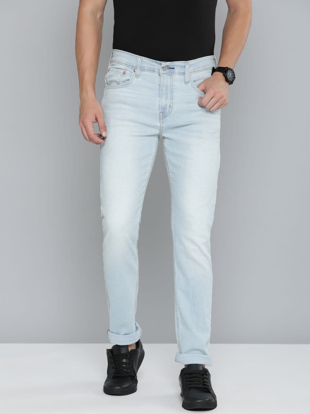 Levis Men 512 Slim Tapered Fit Light Fade Stretchable Jeans - view 1